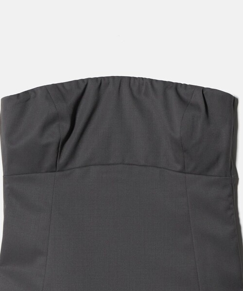 H　BEAUTY&YOUTH UNITED ARROWS（エイチビューティーアンドユースユナイテッドアローズ）の「＜H＞TWN ツイル ビスチェ（その他トップス・レディース・グレー系・FREE）」の6枚目の写真