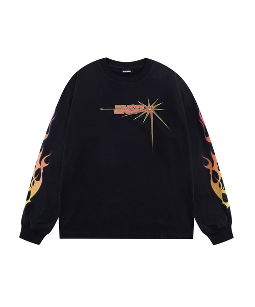 SPLR（エス・ピー・エル・アール）の「ジップフーディ｜Enth x SPLR Galaxy Logo Long Sleeve Tee｜SPLR（Tシャツ/カットソー・メンズ・ブラック/ホワイト・X-LARGE/LARGE/MEDIUM）」の2枚目の写真