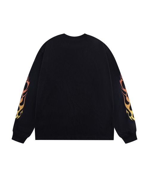 SPLR（エス・ピー・エル・アール）の「ジップフーディ｜Enth x SPLR Galaxy Logo Long Sleeve Tee｜SPLR（Tシャツ/カットソー・メンズ・ブラック/ホワイト・X-LARGE/LARGE/MEDIUM）」の9枚目の写真