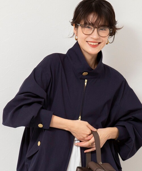 NOLLEY’S（ノーリーズ）の「NMPウォッシャブルスウィングトップブルゾン（ブルゾン・レディース・ネイビー/ベージュ・M）」の18枚目の写真