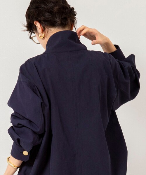 NOLLEY’S(ノーリーズ)の「NMPウォッシャブルスウィングトップブルゾン(ブルゾン・レディース・ネイビー/ベージュ・M)」の7枚目の写真