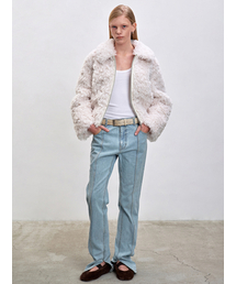 HAVELESS（ハブレス）の「NUE FAUX SHEARLING JACKET WHITE（ムートンコート）」