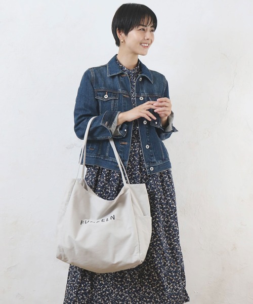 polka polka(ポルカポルカ)の「COCOALT / パイピングハンドルロゴトート(トートバッグ・レディース・チャコール/イエロー/ミント・FREE)」の10枚目の写真