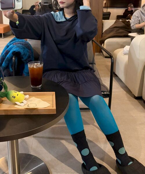 NICE GHOST CLUB（ナイスゴーストクラブ）の「FFATS BOWL BAG_NAVY(NG2EMUAB48A)（トートバッグ・レディース・ネイビー・FREE）」の7枚目の写真