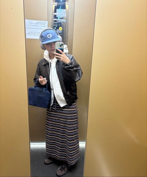 NICE GHOST CLUB（ナイスゴーストクラブ）の「FFATS BOWL BAG_NAVY(NG2EMUAB48A)（トートバッグ・レディース・ネイビー・FREE）」の2枚目の写真