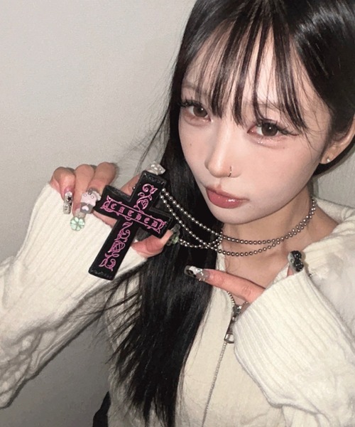 アクセサリー KEMO acrylic｜2109 earring parts long oval (GL) イヤリングパーツ ロング