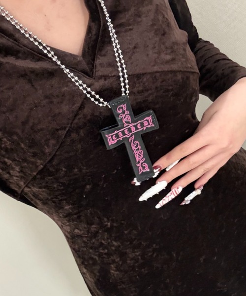 クロスレザーネックレス② .KOM│A'GEM/9×.KOM【公式】｜韓国