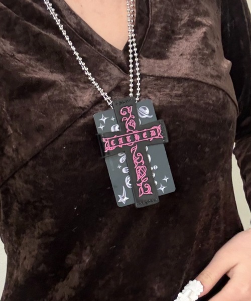 クロスレザーネックレス② .KOM│A'GEM/9×.KOM【公式】｜韓国