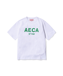 AECA（エイカ）の「AECA BIG LOGO TEE-WHITE/GREEN（Tシャツ/カットソー）」