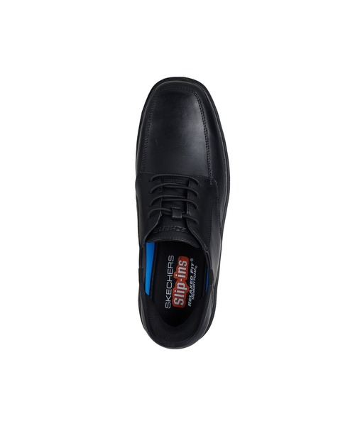 SKECHERS(スケッチャーズ)の「スケッチャーズ ハンズフリースリップインズ リラックスドフィット:キャスウェル - アルフィー(ドレスシューズ・メンズ・ブラック×ブラック・25cm/26cm/27cm/26.5cm/27.5cm/25.5cm)」の5枚目の写真