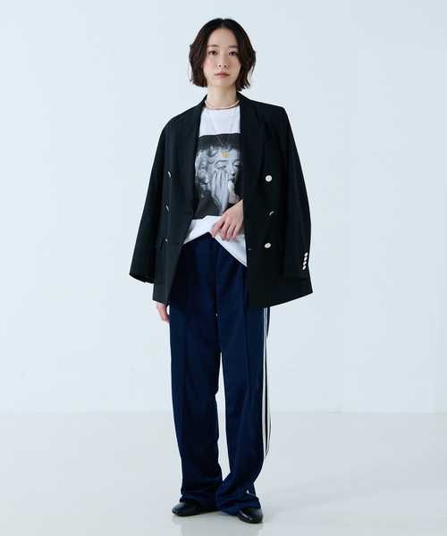 adidas（アディダス）の「【adidas originals / アディダスオリジナルス】FIRE BIRD LOOSE / ファイヤーバード ルーズ（その他パンツ・レディース・ネイビー・M/S）」の3枚目の写真