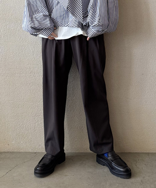 ライトツイル タックテーパーパンツ（スラックス）｜JOURNAL STANDARD
