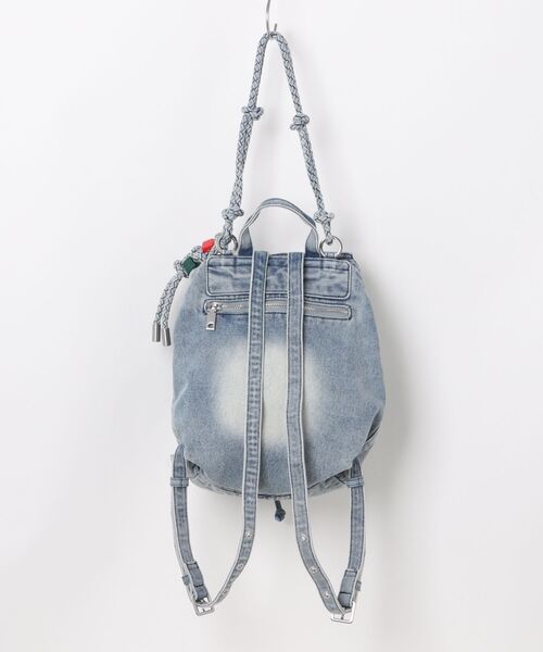Desigual（デシグアル）の「デニム フラップ ミニバックパック（バックパック/リュック・レディース・ブルー・FREE）」の2枚目の写真
