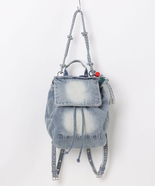 Desigual（デシグアル）の「デニム フラップ ミニバックパック（バックパック/リュック・レディース・ブルー・FREE）」の8枚目の写真