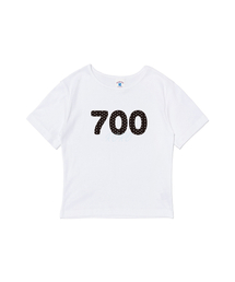 700 キュートドット半袖Tシャツ (ホワイト)