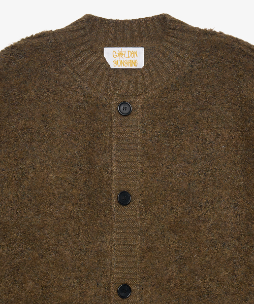 GOLDEN SNSHINE（ゴールデン サンシャイン）の「Wool boucle round neck cardigan_Brown（ニット/セーター・レディース・その他・M/L）」の3枚目の写真