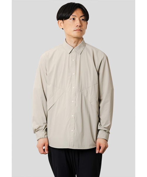 narifuri（ナリフリ）の「アウターライクシャツ（シャツ/ブラウス・メンズ・グレー系/ブルーグレー/ネイビー・SMALL/MEDIUM/LARGE/X-LARGE）」の3枚目の写真