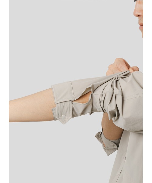 narifuri（ナリフリ）の「アウターライクシャツ（シャツ/ブラウス・メンズ・グレー系/ブルーグレー/ネイビー・SMALL/MEDIUM/LARGE/X-LARGE）」の10枚目の写真