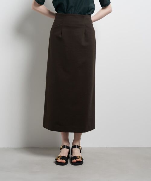 LANVIN en Bleu(ランバンオンブルー)の「ストレッチポンチタイトスカート(スカート・レディース・ブラック/ブラウン・36/38)」の2枚目の写真