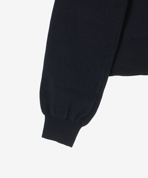 MAJESTIC LEGON（マジェスティックレゴン）の「フリルカラーセットニットカーディガン（カーディガン/ボレロ・レディース・ネイビー/アイボリー/グレー・MEDIUM）」の10枚目の写真