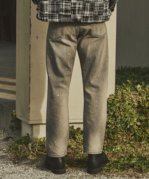 JOURNAL STANDARD（ジャーナルスタンダード）の「セミタイトストレート デニム パンツ LOT200-0658（デニムパンツ・メンズ・コバルトブルー/ライトグレー・SMALL/MEDIUM/LARGE）」の13枚目の写真