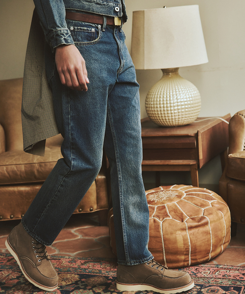 JOURNAL STANDARD（ジャーナルスタンダード）の「セミタイトストレート デニム パンツ LOT200-0658（デニムパンツ・メンズ・コバルトブルー/ライトグレー・SMALL/MEDIUM/LARGE）」の21枚目の写真