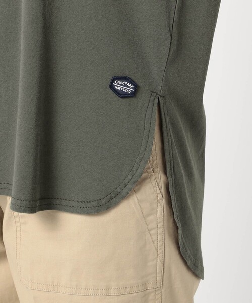 Grand PARK(グランドパーク)の「【日本製】長袖 裾ラウンドカットソー(Tシャツ/カットソー・レディース・ホワイト/チャコールグレー・FREE)」の9枚目の写真