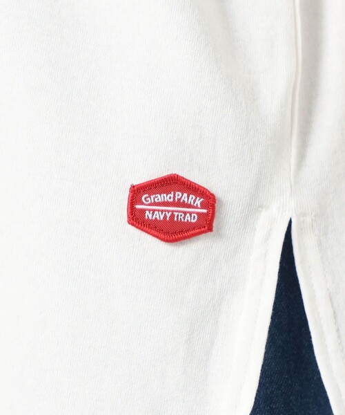 Grand PARK(グランドパーク)の「【日本製】長袖 裾ラウンドカットソー(Tシャツ/カットソー・レディース・ホワイト/チャコールグレー・FREE)」の10枚目の写真