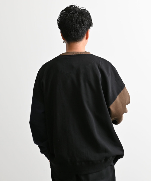 Goodwear（グッドウェア）の「『Goodwear/グッドウェア』別注USAコットンビッグシルエットクルーネック長袖トレーナー（スウェット・メンズ・グレー/ブラック/オフホワイト・M/L）」の8枚目の写真