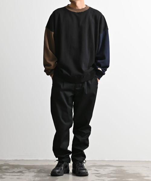 Goodwear（グッドウェア）の「『Goodwear/グッドウェア』別注USAコットンビッグシルエットクルーネック長袖トレーナー（スウェット・メンズ・グレー/ブラック/オフホワイト・M/L）」の9枚目の写真