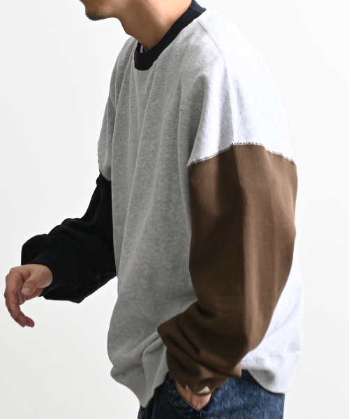 Goodwear（グッドウェア）の「『Goodwear/グッドウェア』別注USAコットンビッグシルエットクルーネック長袖トレーナー（スウェット・メンズ・グレー/ブラック/オフホワイト・M/L）」の10枚目の写真