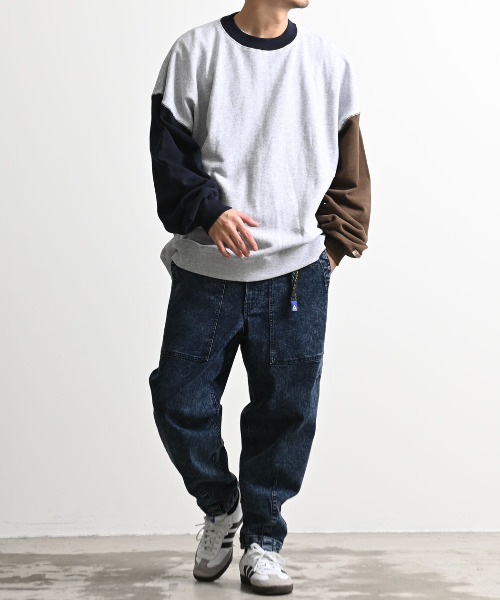 Goodwear（グッドウェア）の「『Goodwear/グッドウェア』別注USAコットンビッグシルエットクルーネック長袖トレーナー（スウェット・メンズ・グレー/ブラック/オフホワイト・M/L）」の12枚目の写真