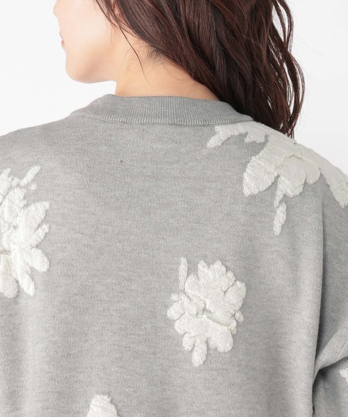 studio CLIP（スタディオクリップ）の「14ゲージフラワーフクレジャガードニット×インナーセット（ニット/セーター・レディース・ライトグレー/ライトベージュ/オフホワイト・FREE）」の22枚目の写真