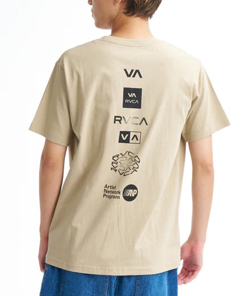 RVCA(ルーカ)の「RVCA/ルーカ 半袖 Tシャツ メンズ バックプリント ALL RVCA SS Tシャツ BG041219(Tシャツ/カットソー・メンズ・カーキブラウン/ブラック×ブラック/ホワイト×ブラック・M/L)」の1枚目の写真