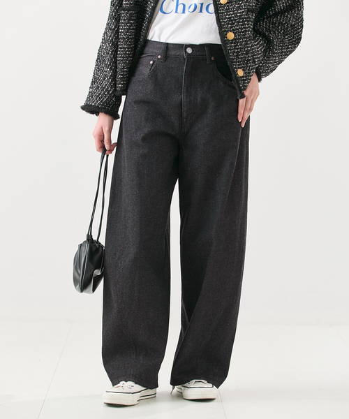 journal standard L'essage（ジャーナルスタンダードレサージュ）の「11.8oz 3D デニムパンツ（デニムパンツ・レディース・ネイビー/ブラック・36/38）」の2枚目の写真