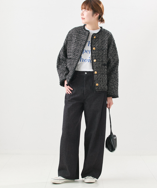 journal standard L'essage（ジャーナルスタンダードレサージュ）の「11.8oz 3D デニムパンツ（デニムパンツ・レディース・ネイビー/ブラック・36/38）」の3枚目の写真