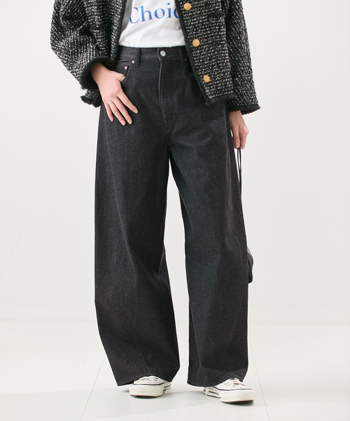 journal standard L'essage（ジャーナルスタンダードレサージュ）の「11.8oz 3D デニムパンツ（デニムパンツ・レディース・ネイビー/ブラック・36/38）」の6枚目の写真