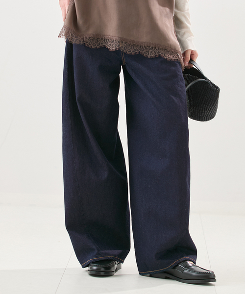 journal standard L'essage（ジャーナルスタンダードレサージュ）の「11.8oz 3D デニムパンツ（デニムパンツ・レディース・ネイビー/ブラック・36/38）」の11枚目の写真