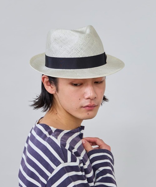 OVERRIDE(オーバーライド)の「OVERRIDE KENMA FEDORA / オーバーライド(ハット・メンズ・ライトベージュ/ブラック/ホワイト/グレー・56cm/62cm/60cm/58cm)」の6枚目の写真