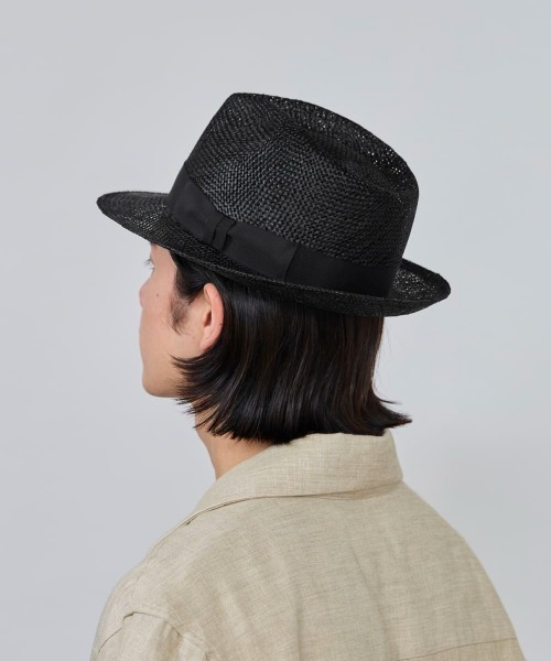 OVERRIDE(オーバーライド)の「OVERRIDE KENMA FEDORA / オーバーライド(ハット・メンズ・ライトベージュ/ブラック/ホワイト/グレー・56cm/62cm/60cm/58cm)」の10枚目の写真