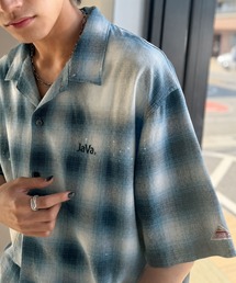 Java（ジャバ）の「《JaVaジャバコラボ》個体差を愉しむ1点モノ。ヴィンテージ加工 オンブレーチェック柄シャツ (半袖)（シャツ/ブラウス）」