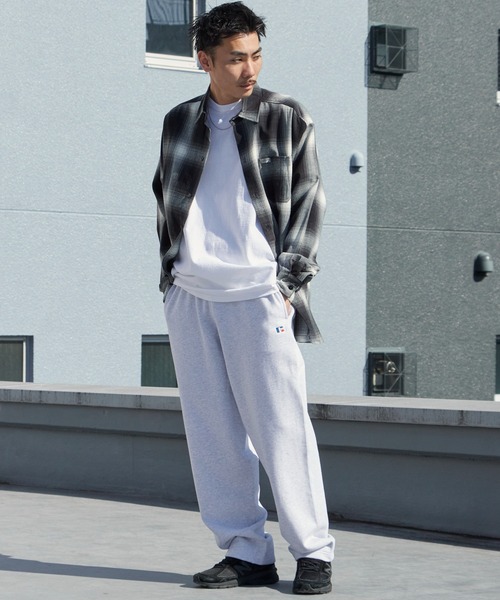 Russell Athletic(ラッセルアスレティック)の「Russell Athletic/ラッセルアスレティック Pro Cotton Loop Back Terry Sweat PT ヘビーウェイト イージー ストレートスウェットパンツ 2026年春夏(スウェットパンツ・メンズ・ブラック/アッシュグレー/ネイビー・M/L/XL)」の20枚目の写真