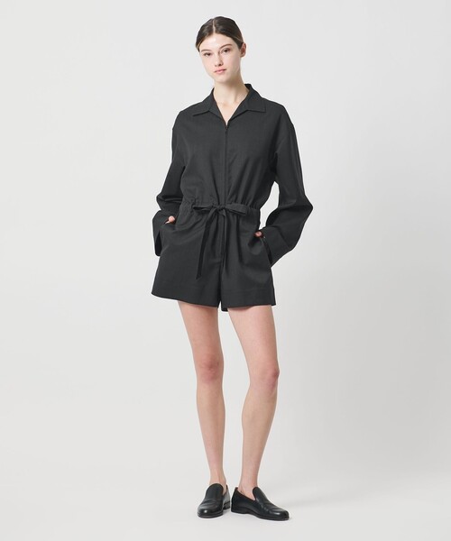 LOEFF（ロエフ）の「＜LOEFF＞ショート オールインワン（つなぎ/オールインワン・レディース・ダークグレー/ダークブラウン・0/1）」の5枚目の写真