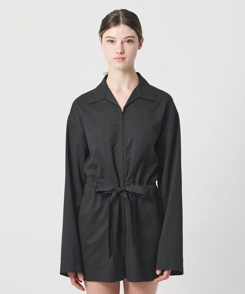 LOEFF（ロエフ）の「＜LOEFF＞ショート オールインワン（つなぎ/オールインワン・レディース・ダークグレー/ダークブラウン・0/1）」の9枚目の写真