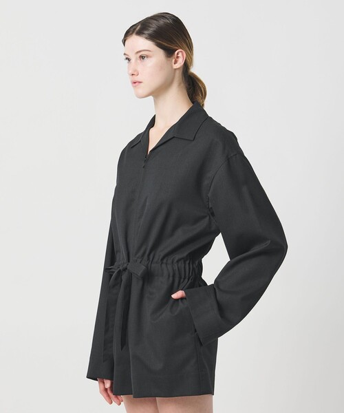 LOEFF（ロエフ）の「＜LOEFF＞ショート オールインワン（つなぎ/オールインワン・レディース・ダークグレー/ダークブラウン・0/1）」の10枚目の写真