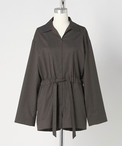 LOEFF（ロエフ）の「＜LOEFF＞ショート オールインワン（つなぎ/オールインワン・レディース・ダークグレー/ダークブラウン・0/1）」の21枚目の写真