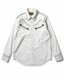［UNIVERD72/ユニバード］TWILL WESTERN SHIRT ポリツイル ウエスタンシャツ
