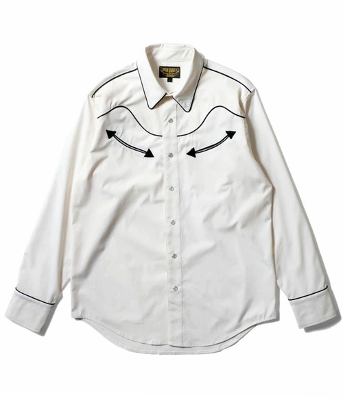 UNIVERD72/ユニバード］TWILL WESTERN SHIRT ポリツイル ウエスタン