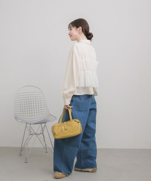 RETRO GIRL(レトロガール)の「チュールドッキングSH(シャツ/ブラウス・レディース・ライトグレー/オフホワイト/ブルー系その他・FREE)」の5枚目の写真
