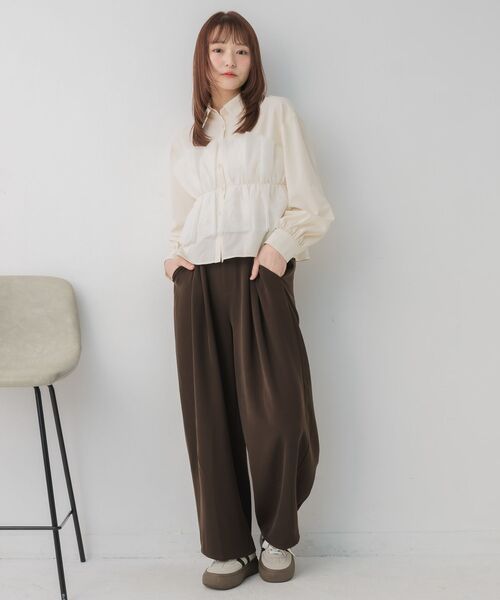 RETRO GIRL(レトロガール)の「チュールドッキングSH(シャツ/ブラウス・レディース・ライトグレー/オフホワイト/ブルー系その他・FREE)」の11枚目の写真